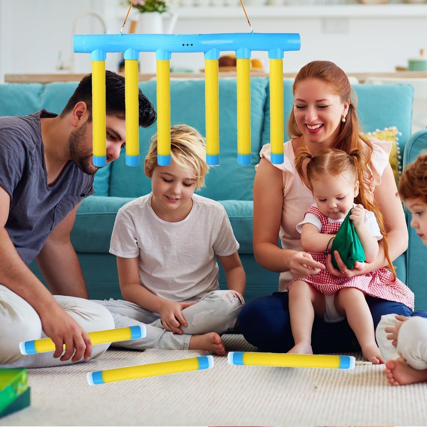 Catching Sticks Game, Falling Sticks Game with 3 Dropping Speeds, Drop It Catch It Win It Reaction Games, Quick Reactions Training Toy Hand-Eye Coordination Games Gift Kids Adults Christmas (Blue)