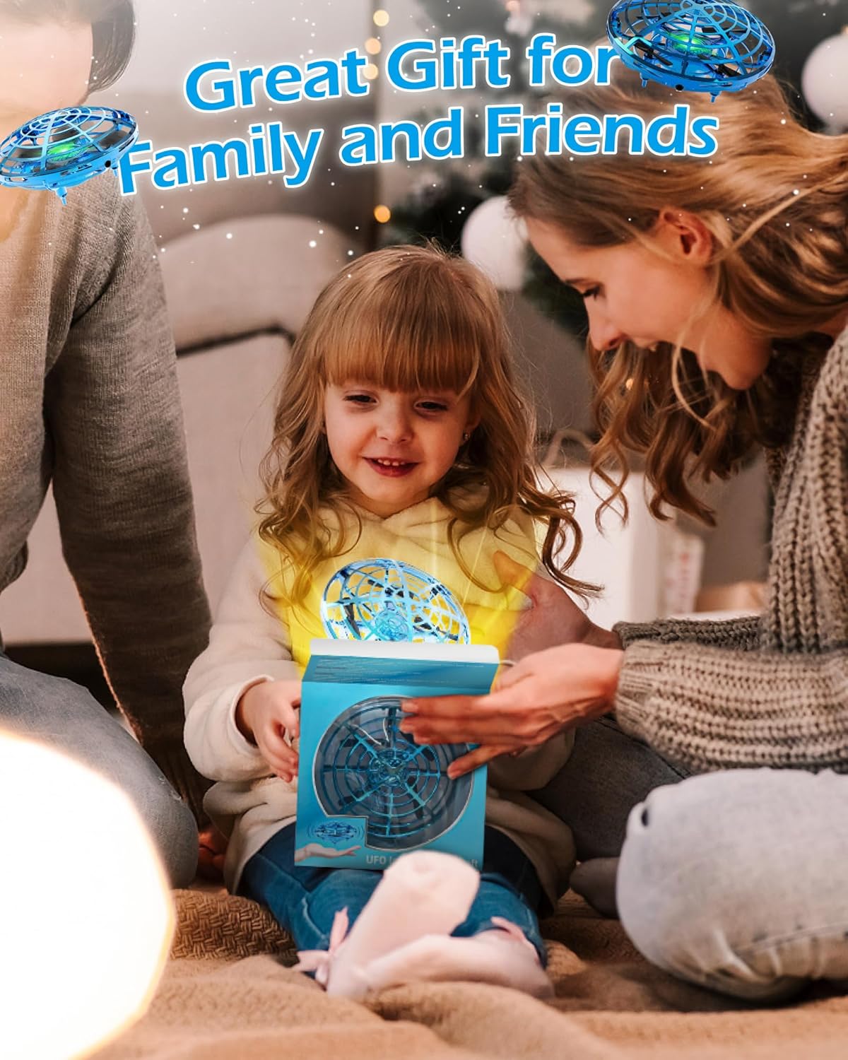 Mini Drone for Kids, UFO Flying Ball, Infrared Induction Handheld Remote-Controlled Flight Toy, Gift for Boys and Girls Ages 6, 7, 8, 9, 10+