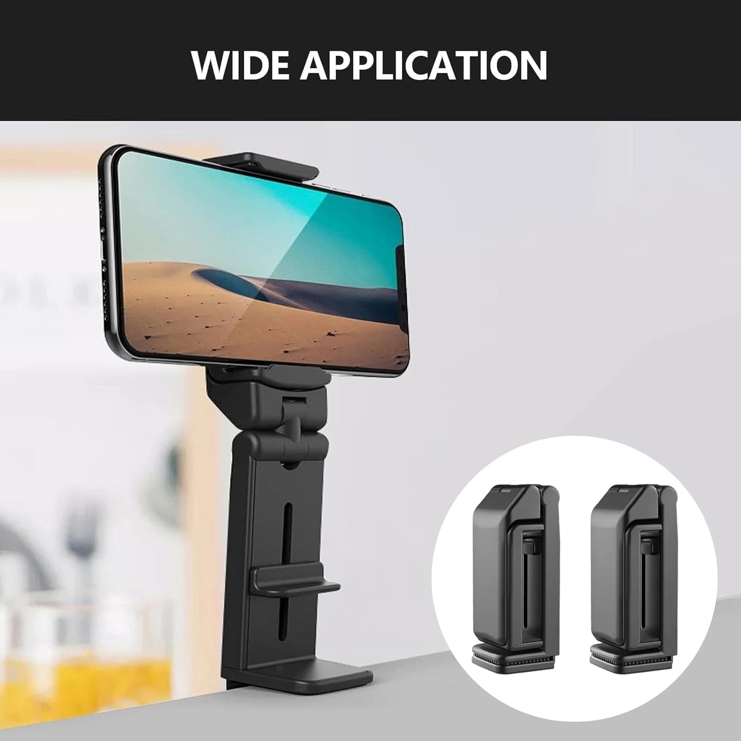 Airplane Phone Holder, 2 pcs Phone Holder for Plane Travel, Aeroplane Phone Hold er, Phone Ho lder for Pl ane, Suitable for Daily Office, Watching TV Series at Home, Flying