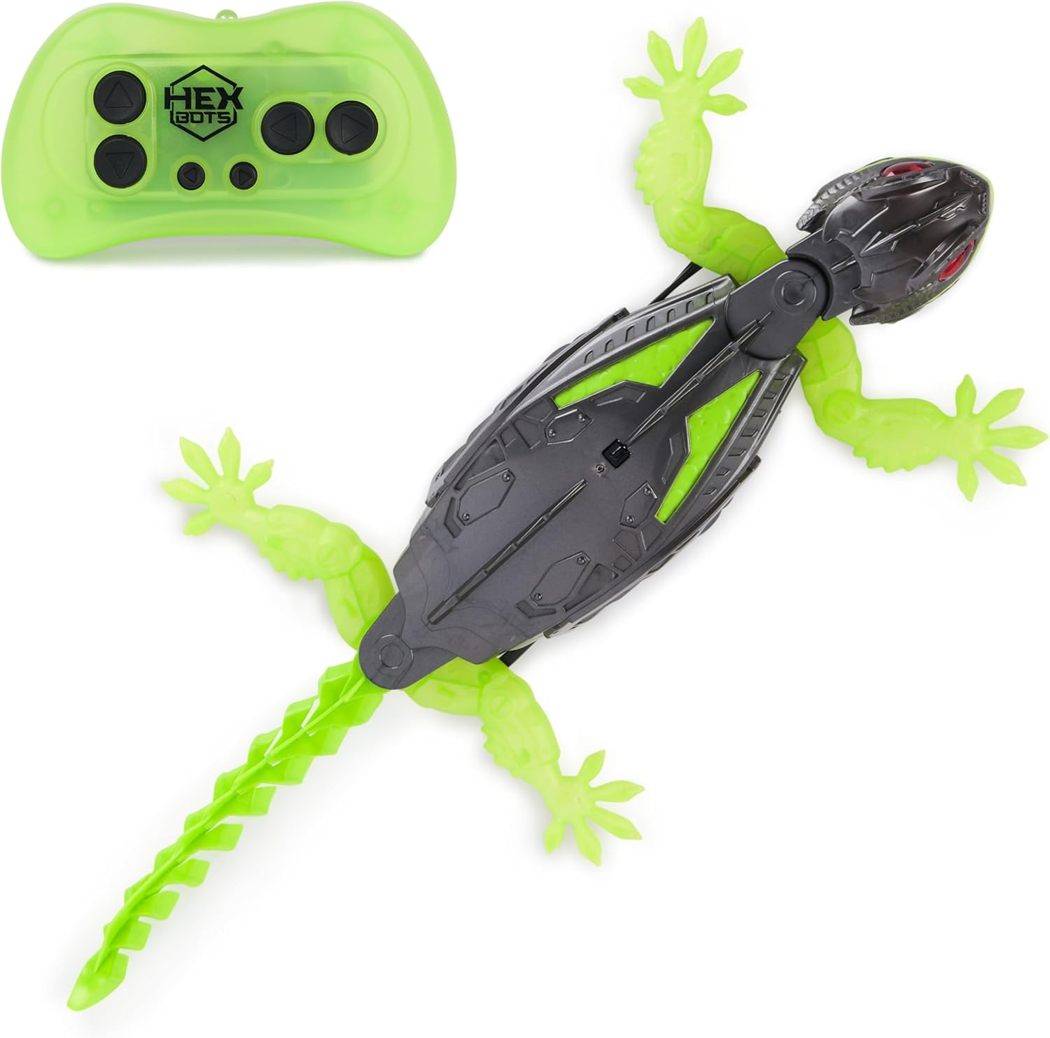 HEX BOTS Wall Crawler Gecko, Rechargeable Remote Control Robot Kids Toy, Climbs Walls, RC Robot Toy for Boys & Girls Ages 4 & Up