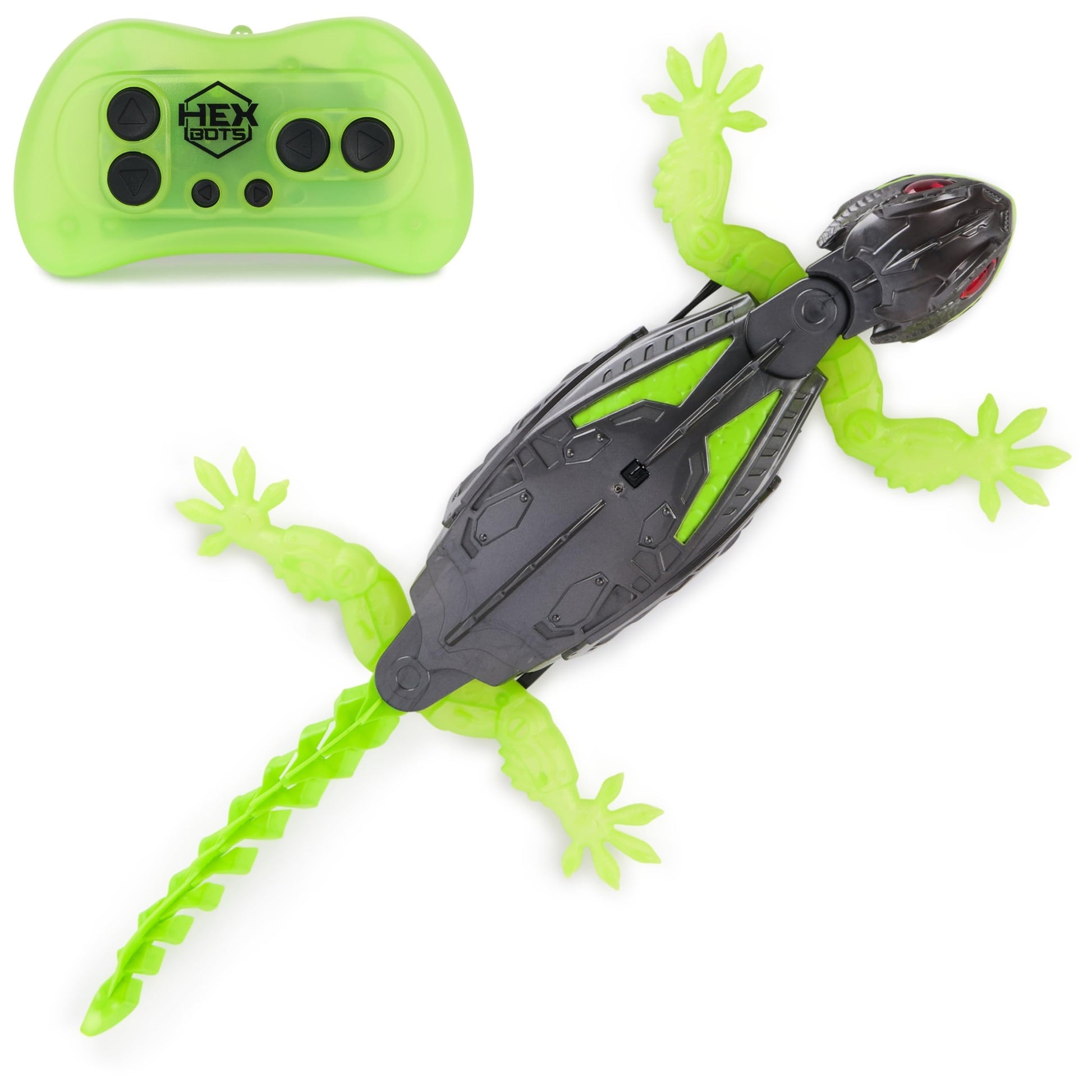 HEX BOTS Wall Crawler Gecko, Rechargeable Remote Control Robot Kids Toy, Climbs Walls, RC Robot Toy for Boys & Girls Ages 4 & Up