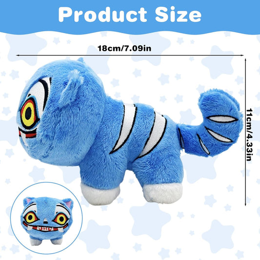 Kpop Demon Tiger Toy, Demon Hunters Plush Tiger Toys for Girls Boys, Plushie Collectible Stuffed Animal Doll Halloween Plush Toys for Kids (18 * 11cm)