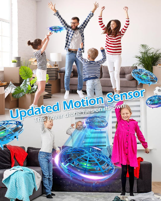 Mini Drone for Kids, UFO Flying Ball, Infrared Induction Handheld Remote-Controlled Flight Toy, Gift for Boys and Girls Ages 6, 7, 8, 9, 10+