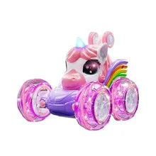 Cute Cartoon Light emitting Unicorn RC Car Remote Control Electric Toy a Creative Fun Girl Gift