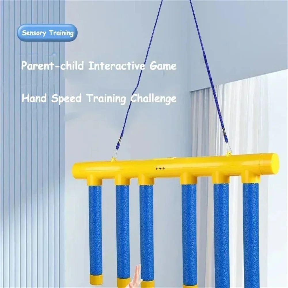 Reflex Drop Sticks Challenge Game Hand Eye Coordination Reaction Training Toy Adjustable Speed Catching Stick for Kids Adults
